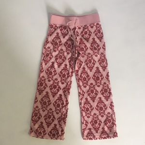 Old Navy sweatsuit, velour, pink & wine colored